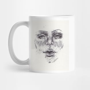 Portrait Sketch Biro Mug